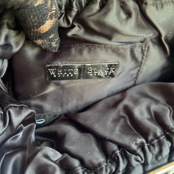 Chic Black Satin Clutch with Rosette Accent - Picture 7 of 8